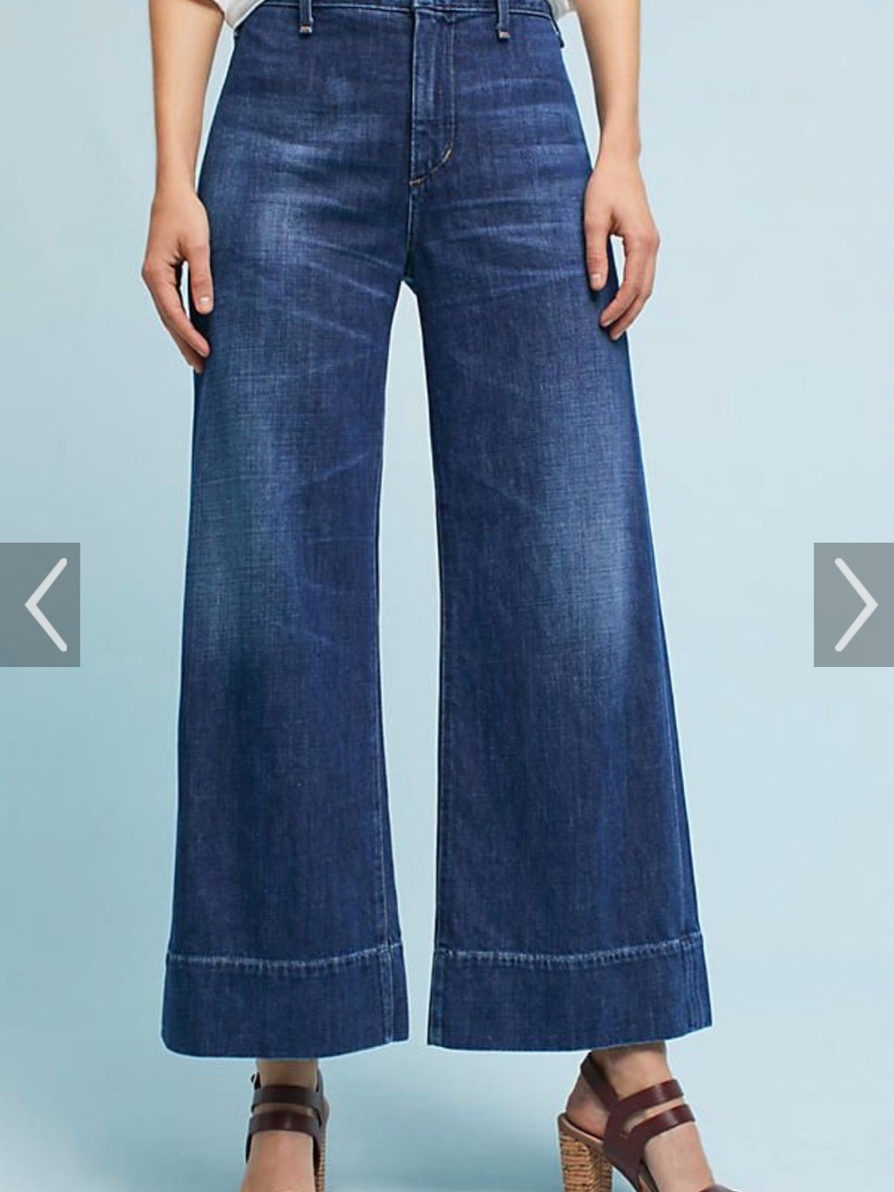 Citizens of Humanity Abigail high waist wide leg cropped